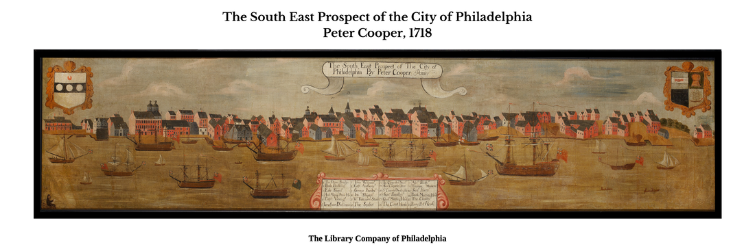 South East Prospect of the City of Philadelphia, the library company of philadelphia, william trent house, trenton nj, historic museum nj